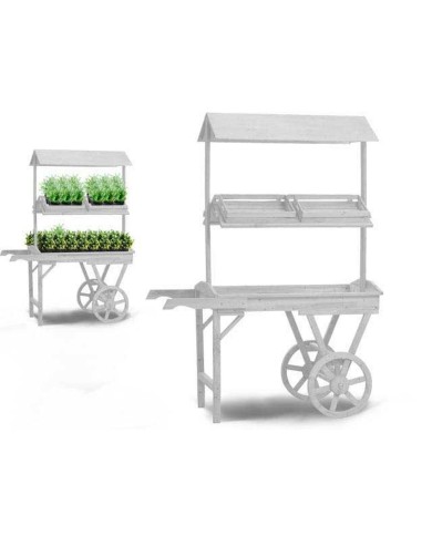 Supporto con Ruote per Vasi Ibergarden WP15055-1 Legno di abete 118 x 176,5 x 58 cm Supporto con Ruote per Vasi Ibergarden WP15055-1 Legno di abete 118 x 176,5 x 58 cm