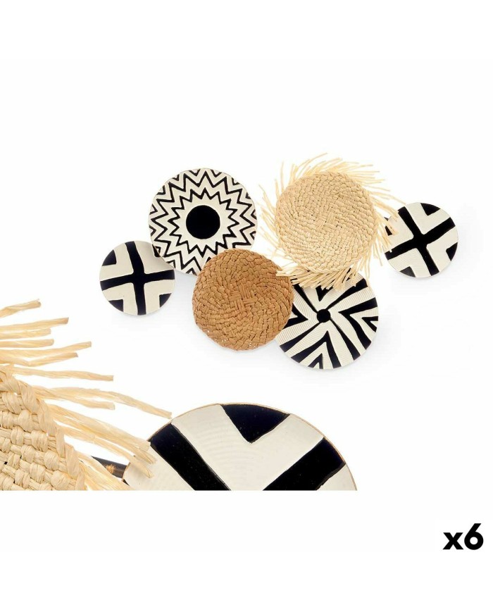 Decorazione da Parete 23SMB8404 Bianco Marrone Nero Metallo 60 x 40 x 5 cm (6 Unità) Decorazione da Parete 23SMB8404 Bianco Marrone Nero Metallo 60 x 40 x 5 cm (6 Unità)