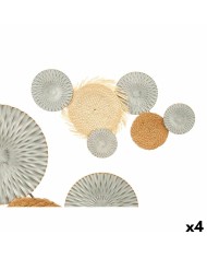 Decorazione da Parete 23SMB1537 Marrone Grigio Metallo 76,8 x 4,4 x 50,2 cm (4 Unità) Decorazione da Parete 23SMB1537 Marrone Grigio Metallo 76,8 x 4,4 x 50,2 cm (4 Unità)