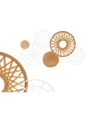 Decorazione da Parete 23SMB1746 Bianco Marrone Metallo 71,1 x 3,8 x 42,5 cm (4 Unità) Decorazione da Parete 23SMB1746 Bianco Marrone Metallo 71,1 x 3,8 x 42,5 cm (4 Unità)