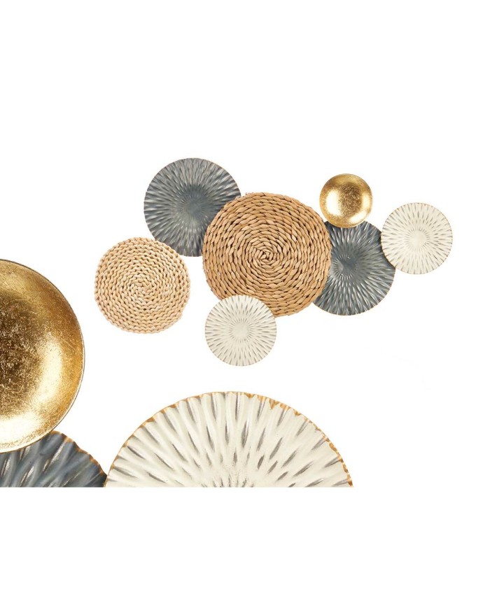 Decorazione da Parete 23SMB1563 Azzurro Bianco Marrone Metallo 72,4 x 5,1 x 42,5 cm (4 Unità) Decorazione da Parete 23SMB1563 Azzurro Bianco Marrone Metallo 72,4 x 5,1 x 42,5 cm (4 Unità)