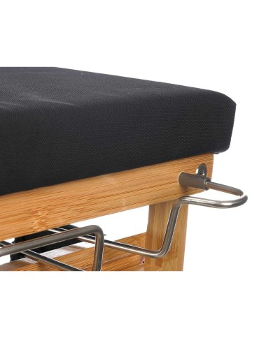 Asse da Stiro Kipit 1443FL BAMBOO Nero Stoffa Bambù Asse da Stiro Kipit 1443FL BAMBOO Nero Stoffa Bambù