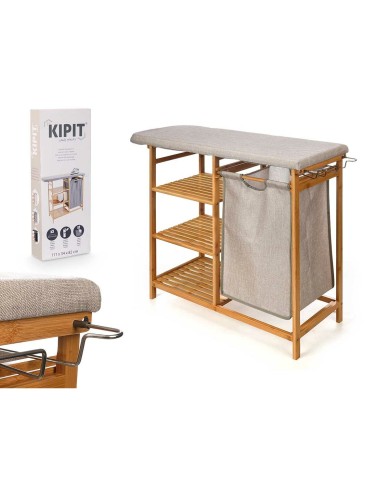 Asse da Stiro Kipit 1443FL BAMBOO.1 Crema Stoffa Bambù