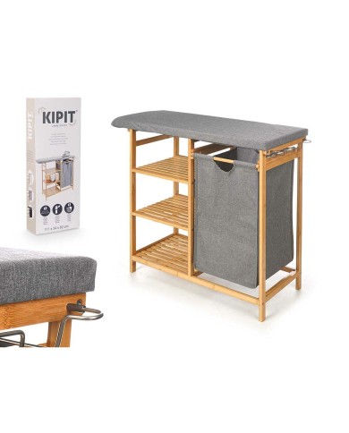 Asse da Stiro Kipit 1443FL BAMBOO.2 Grigio Stoffa Bambù