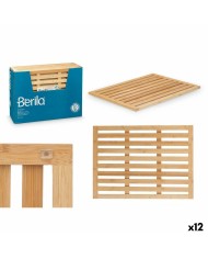 Tappeto da bagno Berilo BM632-6245 Naturale Bambù 62 x 2 x 45 cm (12 Unità) Tappeto da bagno Berilo BM632-6245 Naturale Bambù 62 x 2 x 45 cm (12 Unità)