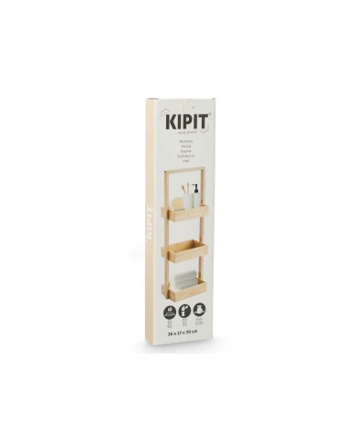 Scaffale Kipit B6729A Naturale Bambù 26 x 70 x 17 cm (6 Unità)