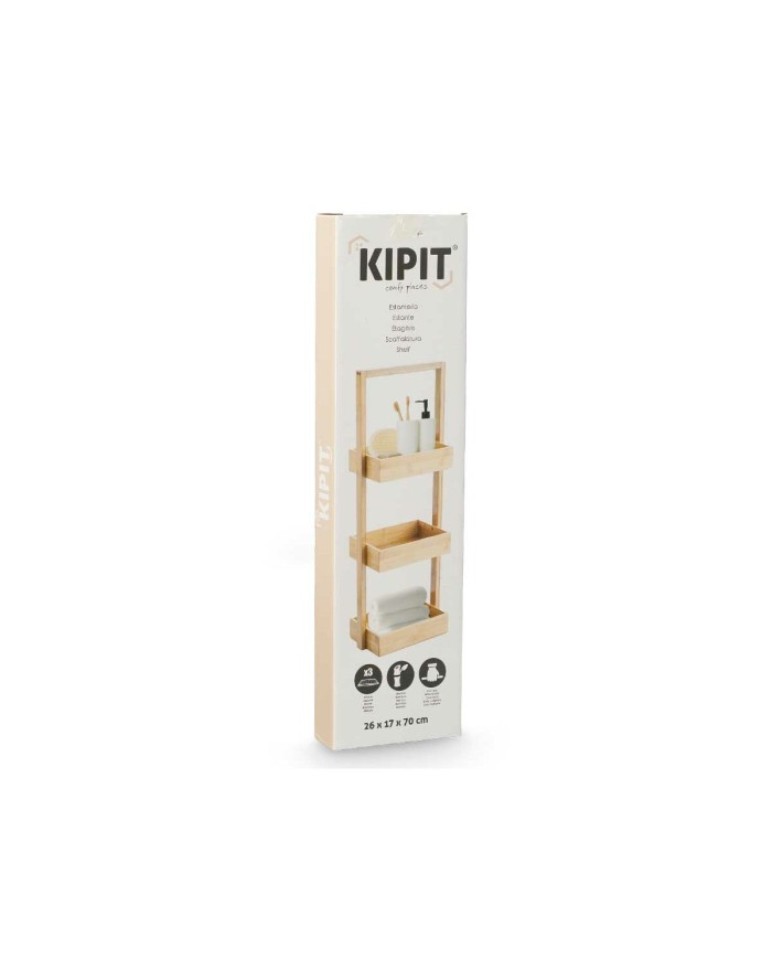 Scaffale Kipit B6729A Naturale Bambù 26 x 70 x 17 cm (6 Unità) Scaffale Kipit B6729A Naturale Bambù 26 x 70 x 17 cm (6 Unità)