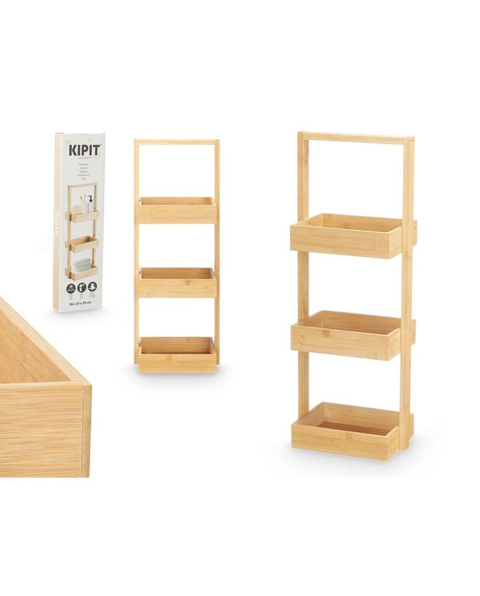 Scaffale Kipit B6729A Naturale Bambù 26 x 70 x 17 cm (6 Unità) Scaffale Kipit B6729A Naturale Bambù 26 x 70 x 17 cm (6 Unità)