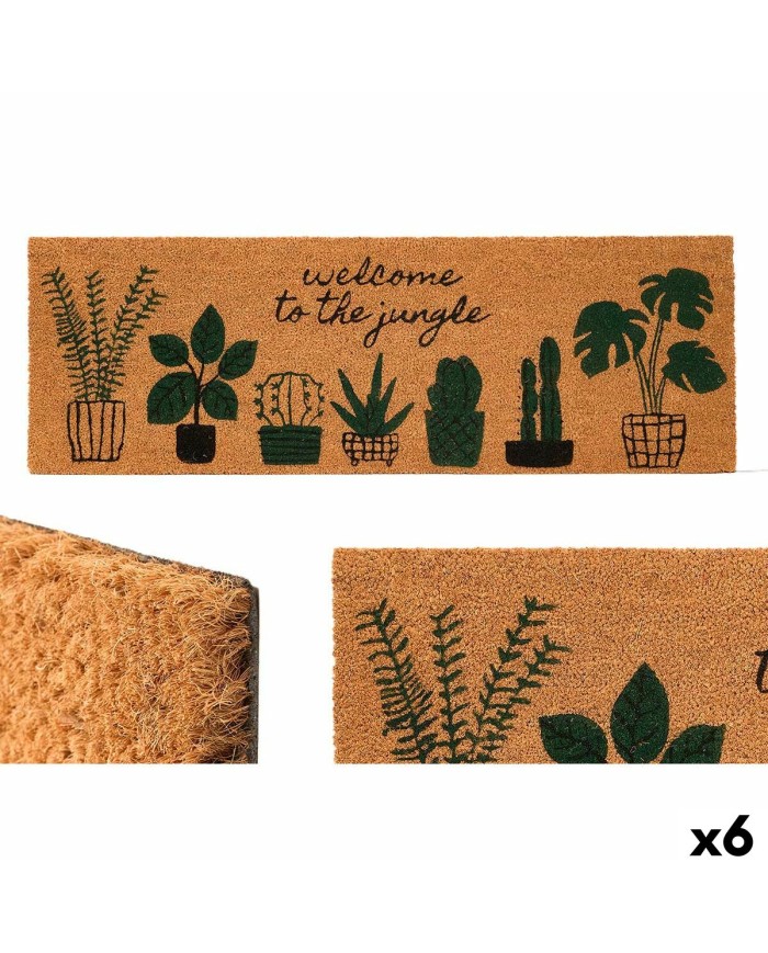 Zerbino Jungle Naturale PVC Fibra di cocco 120 x 1 x 40 cm (6 Unità) Zerbino Jungle Naturale PVC Fibra di cocco 120 x 1 x 40 cm (6 Unità)