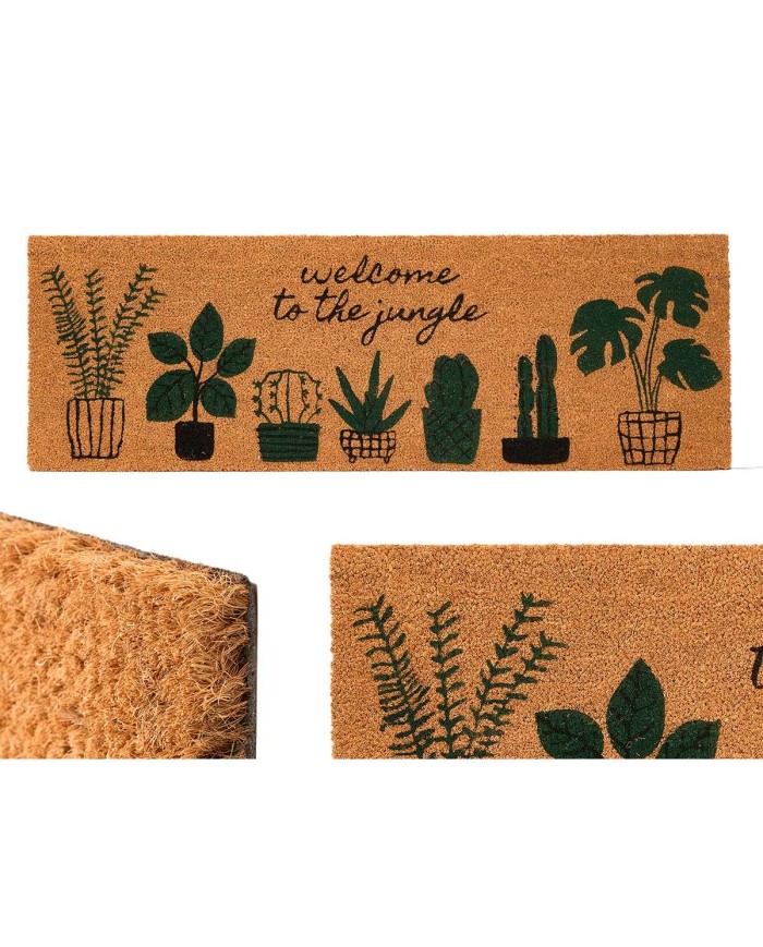 Zerbino Jungle Naturale PVC Fibra di cocco 120 x 1 x 40 cm (6 Unità) Zerbino Jungle Naturale PVC Fibra di cocco 120 x 1 x 40 cm (6 Unità)