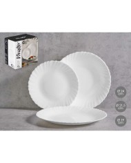 Set di Stoviglie Vivalto F-LXP95-75-F-LSP85 Bianco Vetro opalino (2 Unità) Set di Stoviglie Vivalto F-LXP95-75-F-LSP85 Bianco Vetro opalino (2 Unità)