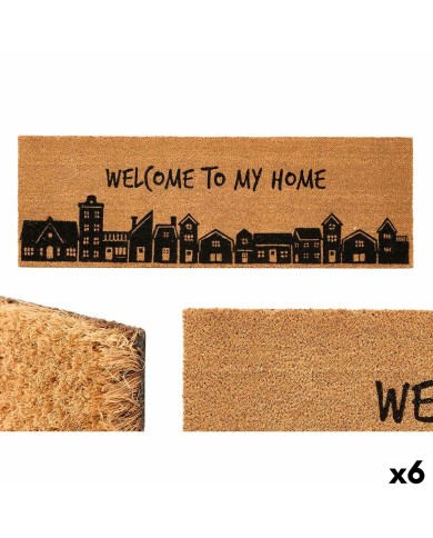 Zerbino My home Naturale PVC Fibra di cocco 120 x 1 x 40 cm (6 Unità) Zerbino My home Naturale PVC Fibra di cocco 120 x 1 x 40 cm (6 Unità)