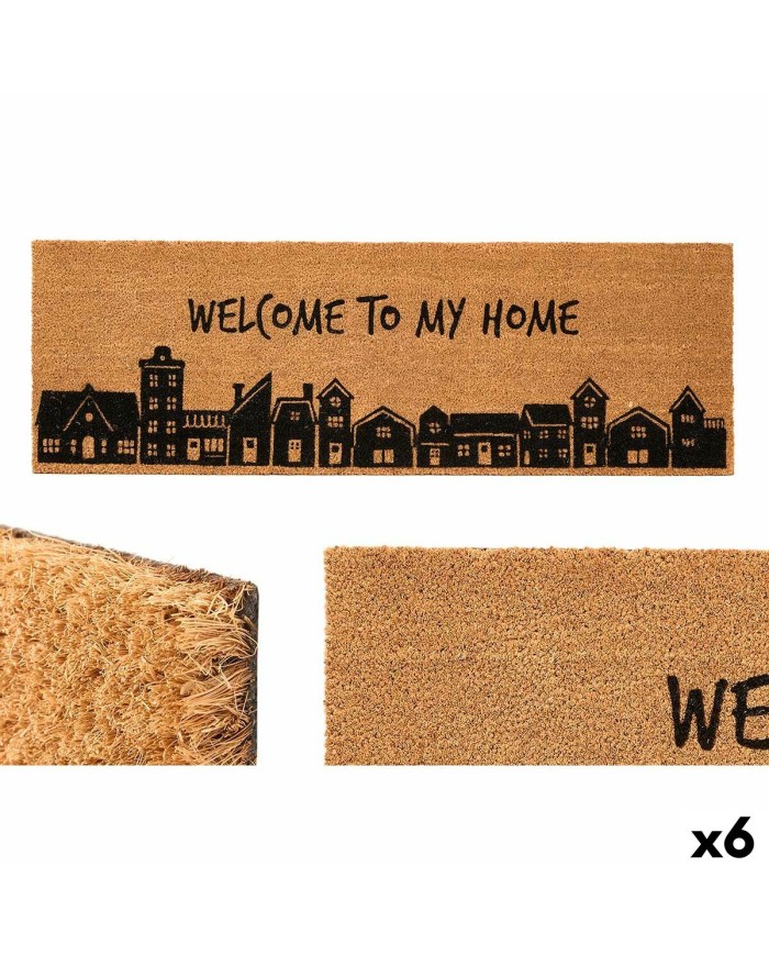 Zerbino My home Naturale PVC Fibra di cocco 120 x 1 x 40 cm (6 Unità) Zerbino My home Naturale PVC Fibra di cocco 120 x 1 x 40 cm (6 Unità)