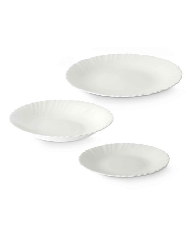 Set di Stoviglie Vivalto F-LXP95-75-F-LSP85 Bianco Vetro opalino (2 Unità) Set di Stoviglie Vivalto F-LXP95-75-F-LSP85 Bianco Vetro opalino (2 Unità)
