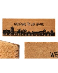 Zerbino My home Naturale PVC Fibra di cocco 120 x 1 x 40 cm (6 Unità) Zerbino My home Naturale PVC Fibra di cocco 120 x 1 x 40 cm (6 Unità)