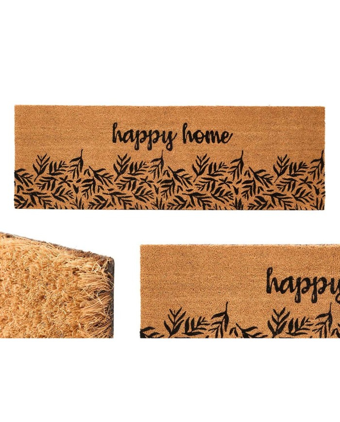 Zerbino Happy home Naturale PVC Fibra di cocco 120 x 1 x 40 cm (6 Unità)