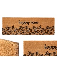 Zerbino Happy home Naturale PVC Fibra di cocco 120 x 1 x 40 cm (6 Unità)