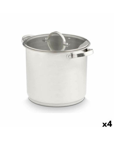 Casseruola con coperchio in vetro Kinvara 17396 Argentato 31 x 25 x 24 cm Induzione (4 Unità) Casseruola con coperchio in vetro Kinvara 17396 Argentato 31 x 25 x 24 cm Induzione (4 Unità)