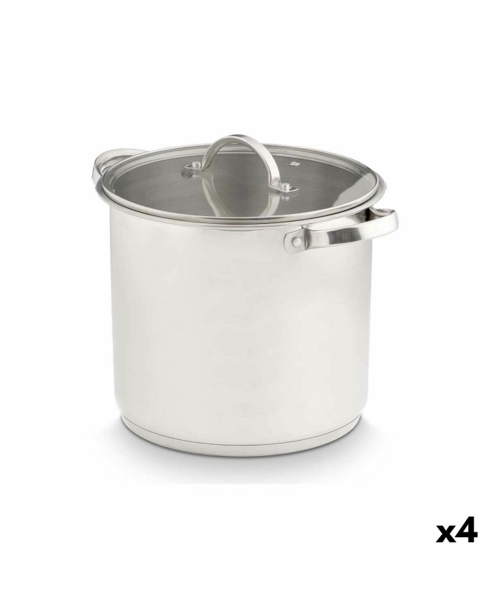 Casseruola con coperchio in vetro Kinvara 17396 Argentato 31 x 25 x 24 cm Induzione (4 Unità) Casseruola con coperchio in vetro Kinvara 17396 Argentato 31 x 25 x 24 cm Induzione (4 Unità)