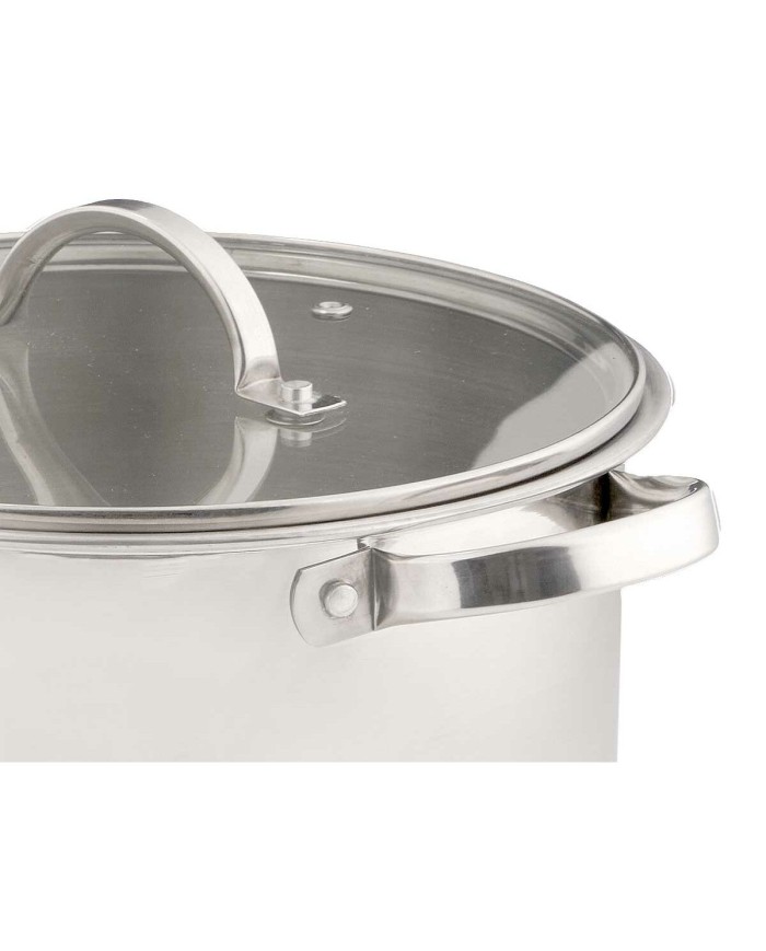 Casseruola con coperchio in vetro Kinvara 17396 Argentato 31 x 25 x 24 cm Induzione (4 Unità) Casseruola con coperchio in vetro Kinvara 17396 Argentato 31 x 25 x 24 cm Induzione (4 Unità)