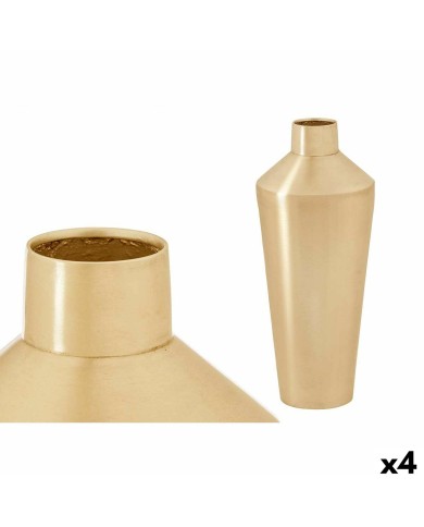 Vaso 10219-SG Dorato Ferro 16 x 40 x 16 cm (4 Unità) Vaso 10219-SG Dorato Ferro 16 x 40 x 16 cm (4 Unità)