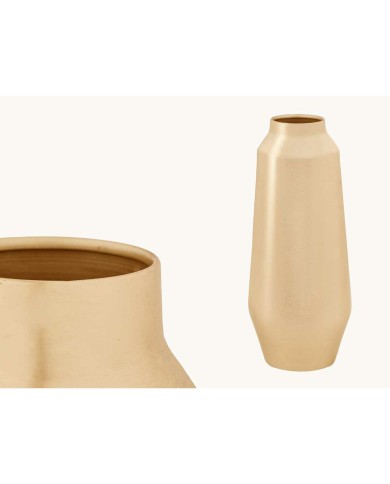 Vaso 10216-MG Dorato Ferro 19 x 48 x 19 cm Vaso 10216-MG Dorato Ferro 19 x 48 x 19 cm