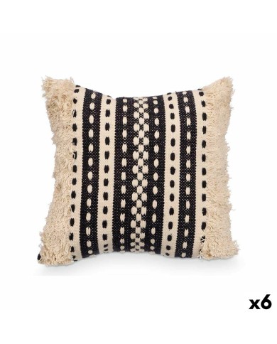 Cuscino 4737 Nero Beige 45 x 15 x 45 cm (6 Unità) Cuscino 4737 Nero Beige 45 x 15 x 45 cm (6 Unità)
