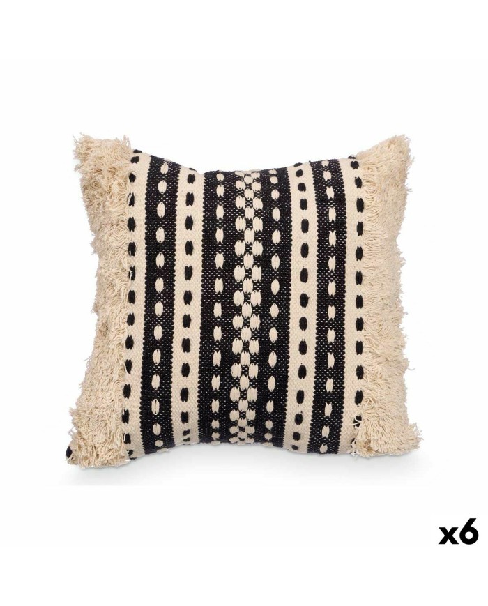 Cuscino 4737 Nero Beige 45 x 15 x 45 cm (6 Unità) Cuscino 4737 Nero Beige 45 x 15 x 45 cm (6 Unità)