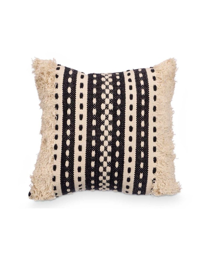 Cuscino 4737 Nero Beige 45 x 15 x 45 cm (6 Unità) Cuscino 4737 Nero Beige 45 x 15 x 45 cm (6 Unità)