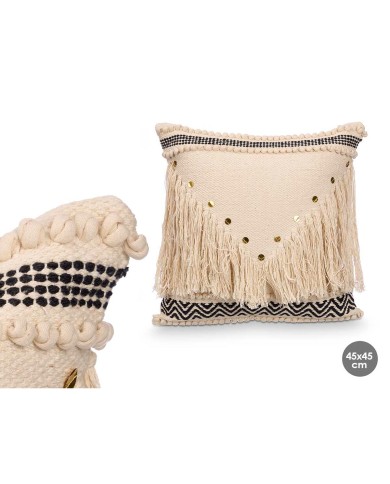 Cuscino 4740 Nero Naturale 45 x 15 x 45 cm (6 Unità) Cuscino 4740 Nero Naturale 45 x 15 x 45 cm (6 Unità)