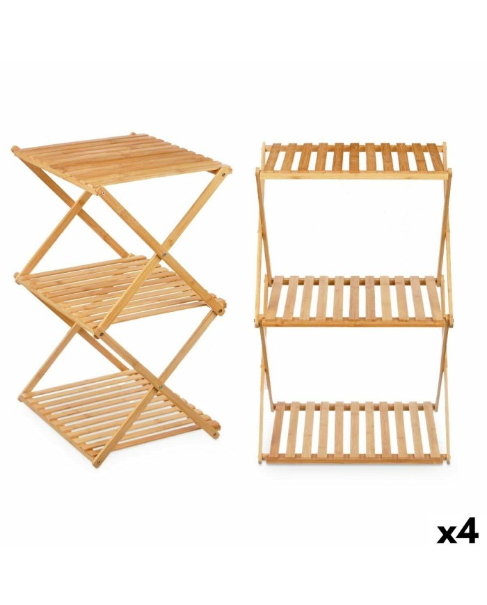 Scaffale CH68220-5 Naturale Bambù 40 x 62 x 33,5 cm (4 Unità)