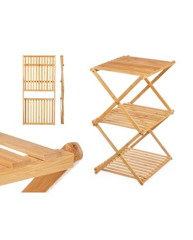 Scaffale CH68220-5 Naturale Bambù 40 x 62 x 33,5 cm (4 Unità)