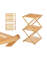 Scaffale CH68220-5 Naturale Bambù 40 x 62 x 33,5 cm (4 Unità)