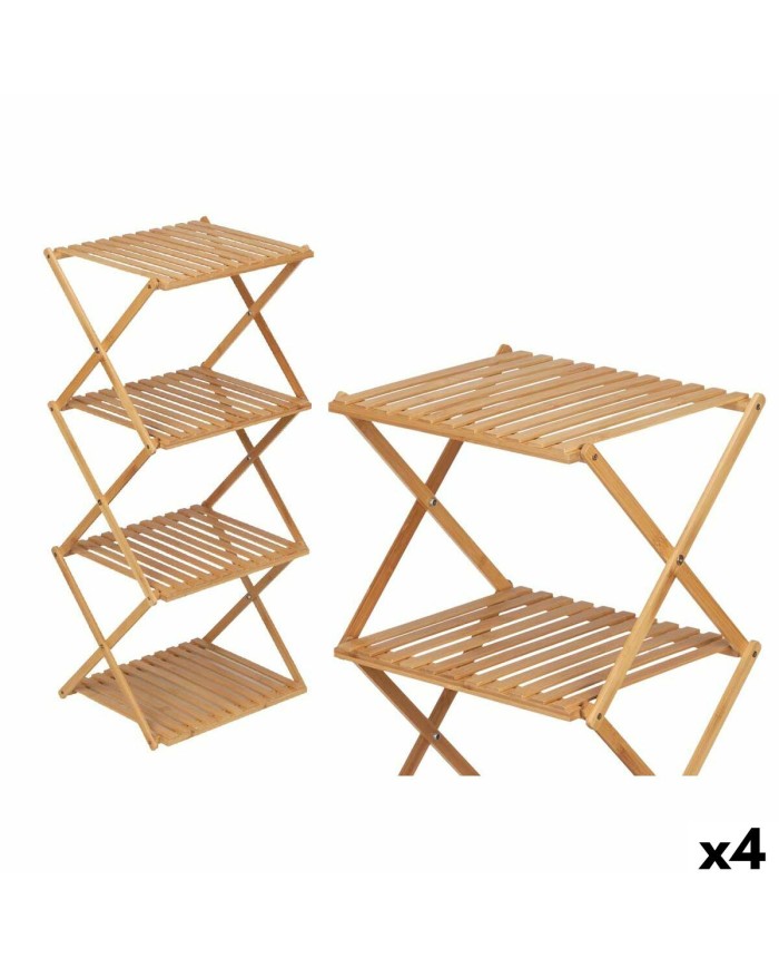 Scaffale CH68220-5 2 Naturale Bambù 40 x 92,5 x 33,2 cm (4 Unità)