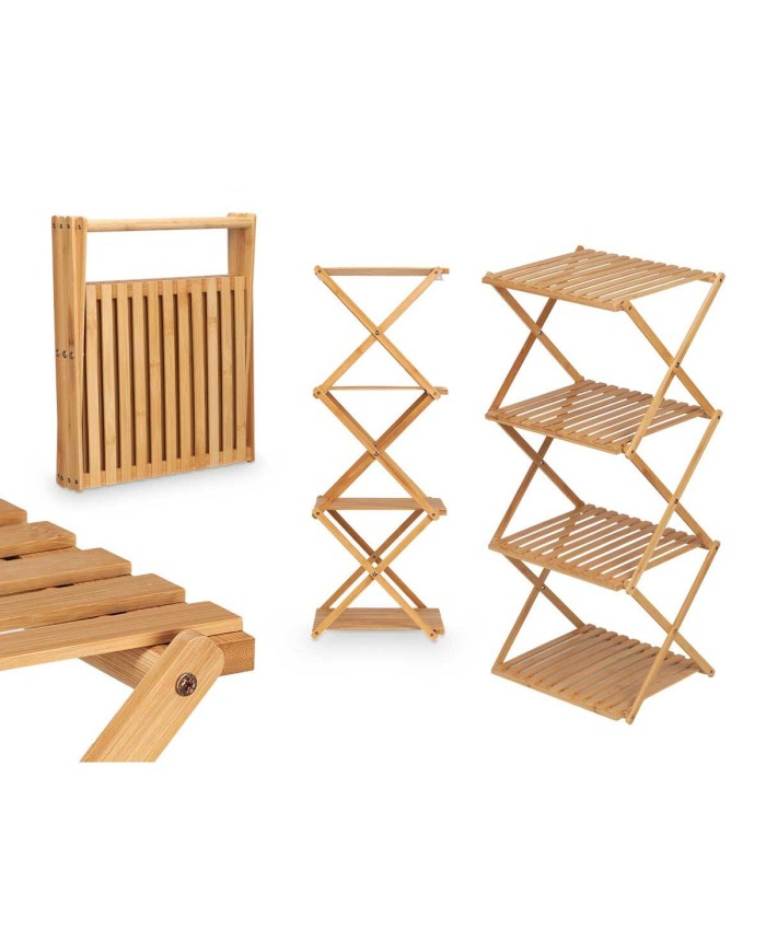 Scaffale CH68220-5 2 Naturale Bambù 40 x 92,5 x 33,2 cm (4 Unità)