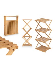 Scaffale CH68220-5 2 Naturale Bambù 40 x 92,5 x 33,2 cm (4 Unità)
