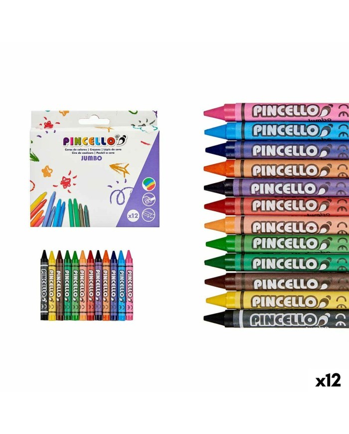 Colori a Cera Pincello 45930 (12 Unità)