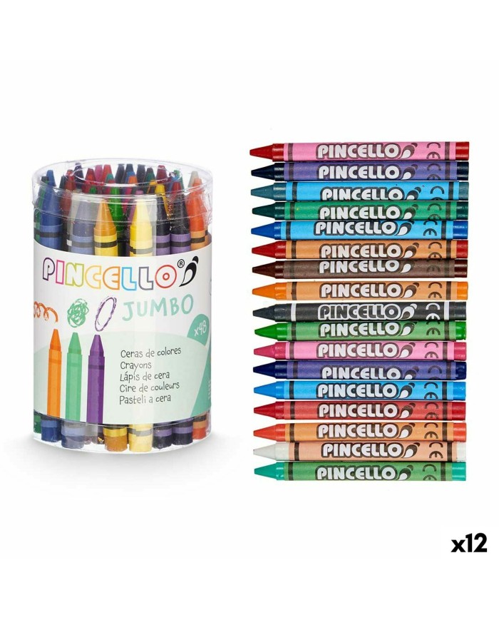 Colori a Cera Pincello 45936 (12 Unità)