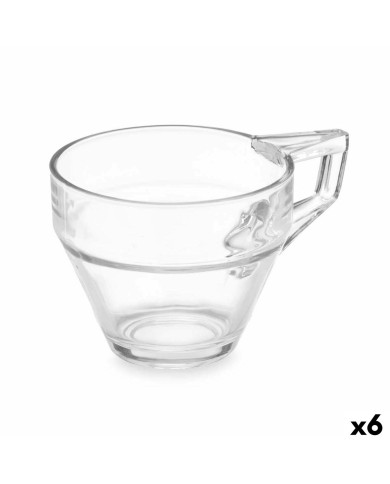 Tazza di caffè e tè Vivalto ZLQ02/BHA6 Trasparente Vetro 199 ml (6 Unità) Tazza di caffè e tè Vivalto ZLQ02/BHA6 Trasparente Vetro 199 ml (6 Unità)
