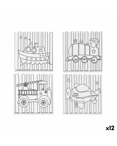 Tela Pincello 29100257 Legno Stoffa 12 Unità Tela Pincello 29100257 Legno Stoffa 12 Unità