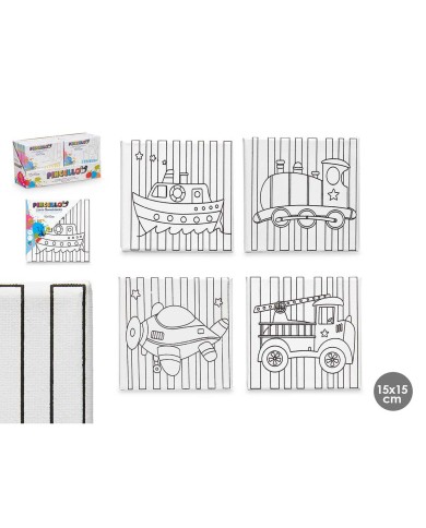 Tela Pincello 29100257 Legno Stoffa 12 Unità Tela Pincello 29100257 Legno Stoffa 12 Unità