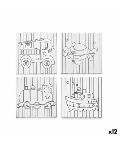 Tela Pincello 29100259 Legno Stoffa 12 Unità Tela Pincello 29100259 Legno Stoffa 12 Unità