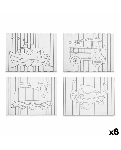 Tela Pincello 29100261 Legno Stoffa 8 Unità Tela Pincello 29100261 Legno Stoffa 8 Unità