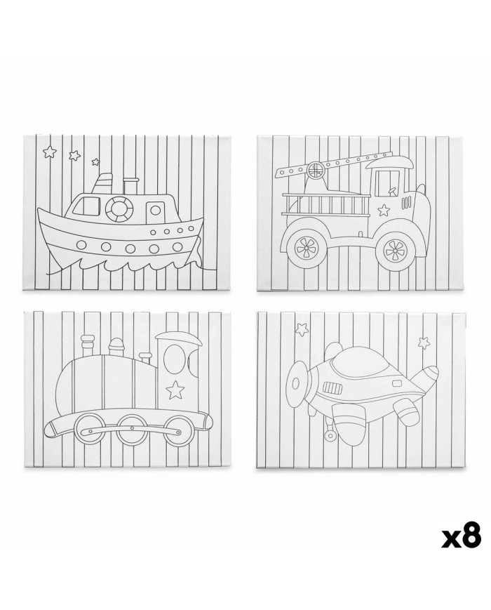 Tela Pincello 29100261 Legno Stoffa 8 Unità Tela Pincello 29100261 Legno Stoffa 8 Unità