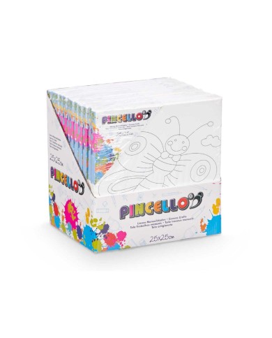 Tela Pincello 29100260 Legno Stoffa 12 Unità Tela Pincello 29100260 Legno Stoffa 12 Unità