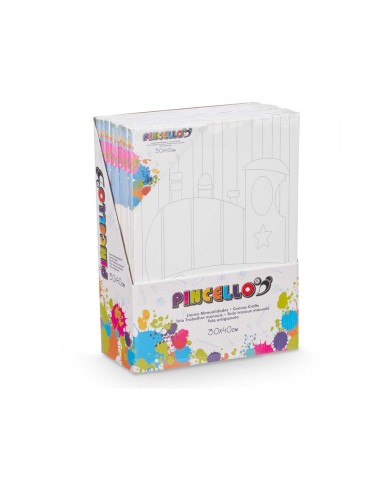 Tela Pincello 29100261 Legno Stoffa 8 Unità Tela Pincello 29100261 Legno Stoffa 8 Unità