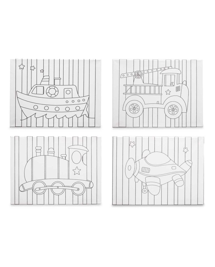 Tela Pincello 29100261 Legno Stoffa 8 Unità Tela Pincello 29100261 Legno Stoffa 8 Unità