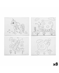 Tela Pincello 29100261 Legno Stoffa 8 Unità Tela Pincello 29100261 Legno Stoffa 8 Unità