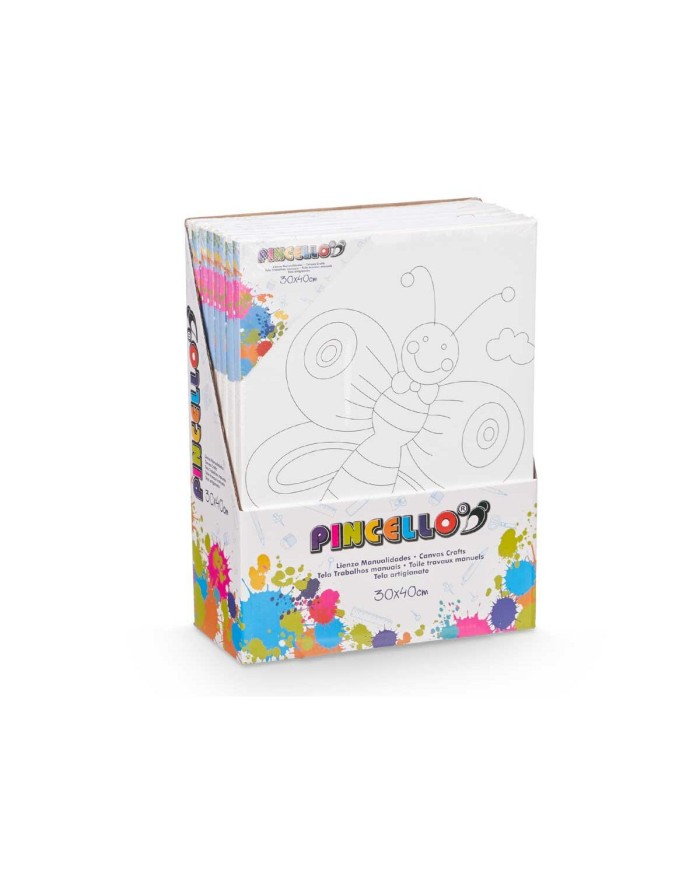 Tela Pincello 29100262 Legno Stoffa 8 Unità Tela Pincello 29100262 Legno Stoffa 8 Unità