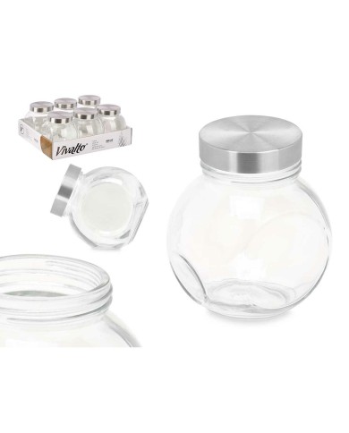 Biscottiera Vivalto CW-74-4/TH6 Trasparente Vetro 460 ml 10 x 11 x 10 cm (6 Unità) Biscottiera Vivalto CW-74-4/TH6 Trasparente Vetro 460 ml 10 x 11 x 10 cm (6 Unità)